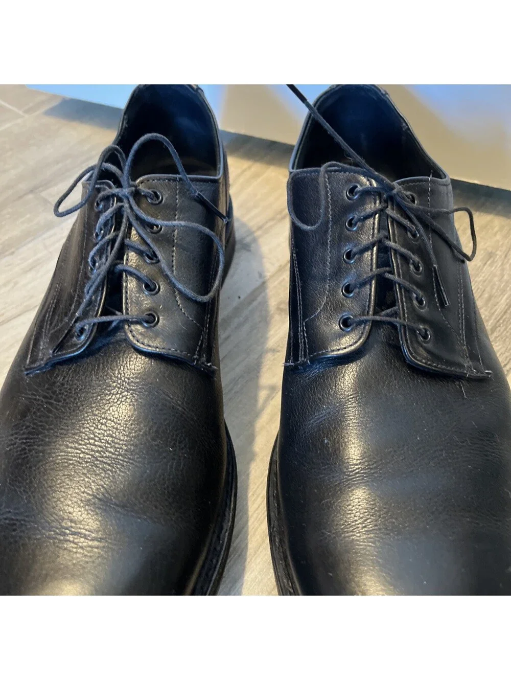 ALLEN EDMONDS CYRUS MENS BLACK DRESS OXFORD SHOES SIZE 12D VGC